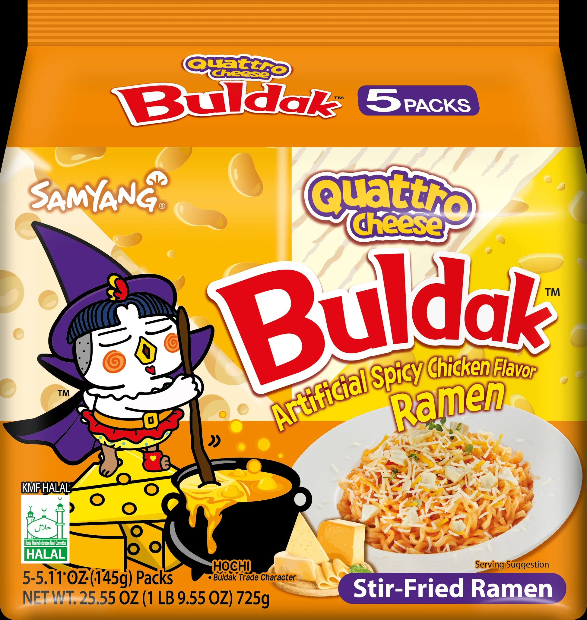 SAMYANG BULDAK QUATTRO CHEESE RAMEN 10PACK